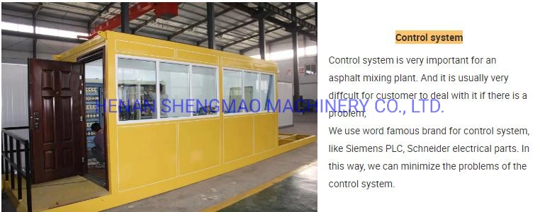 Asphalt Road Construction Machine 60-320tph Batch Asphalt Mixing Plant Stationary and Mobile Type
