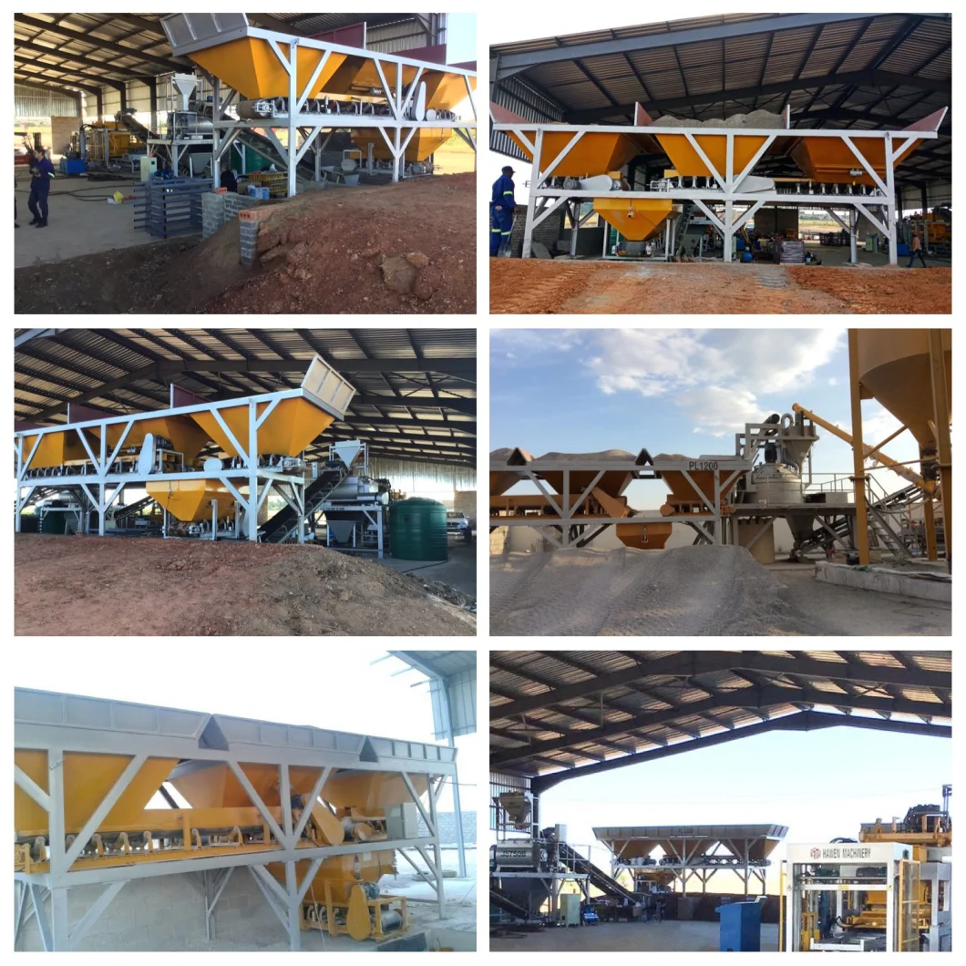 China Supplier Aggregate Batching System 2 Hopper for Block Making Machine