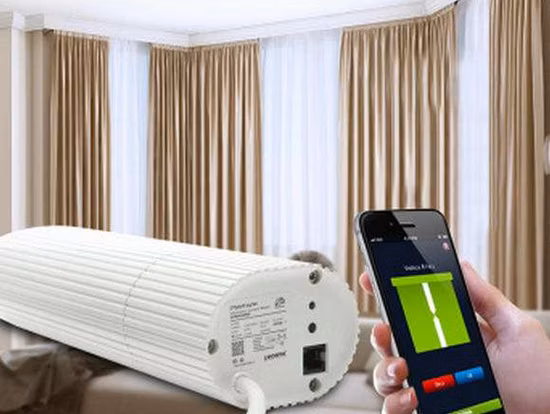 Electric Motorized Curtain Track Automation System Window