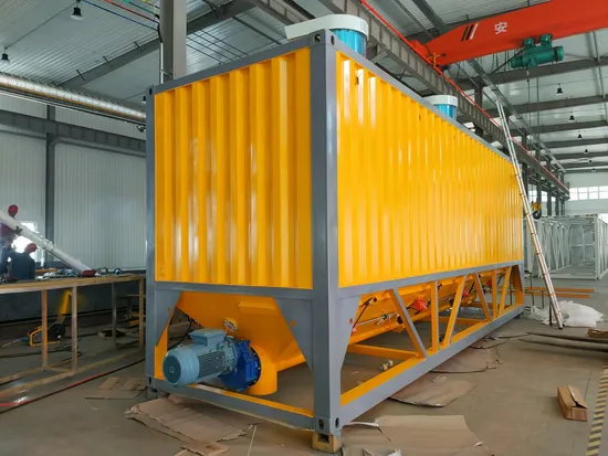 China Supplier Portable Horizontal Mobile Cement Silo for Cement Powder Storage