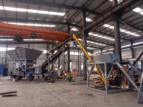 60m3 Mobile Concrete Mixing Plant Dry Mortar Mix Concrete Plant