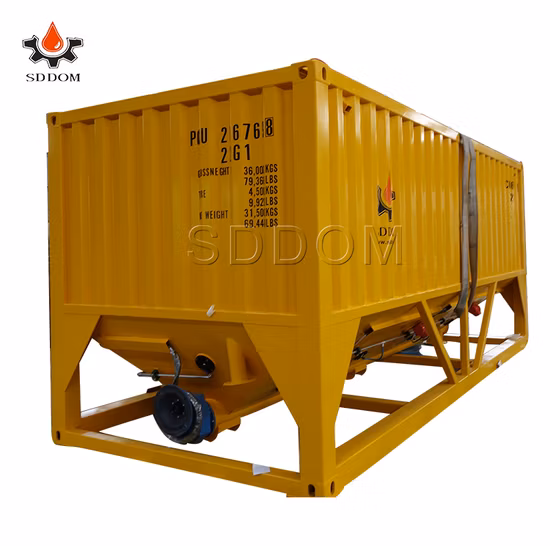 Horizontal Type China Supplier 30t Cement Storage Silo with Low Transport Price